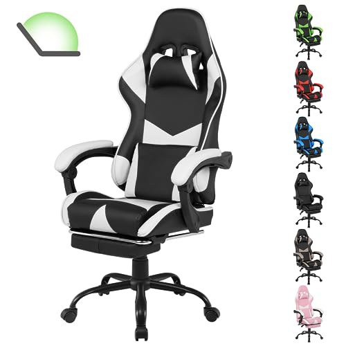 Unwind in Style: The Ultimate Gaming Chair Experience with Footrest and Recline
