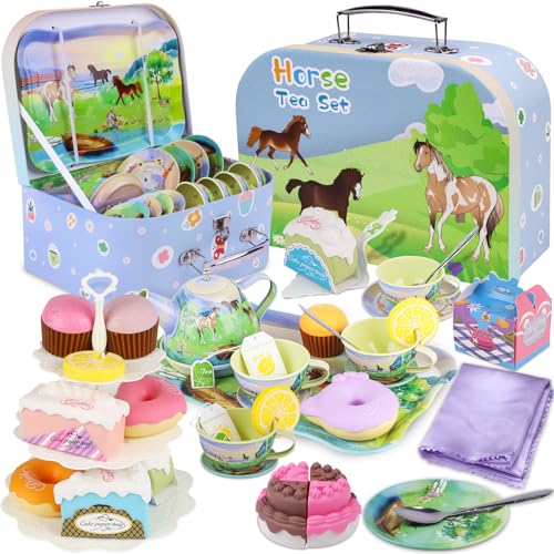 Sip and Play: Unleashing Imagination with the Princess Horse Tea Party Set!