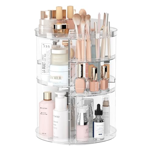 Transform Your Vanity: The Ultimate Rotating Makeup Organizer for Effortless Beauty Storage