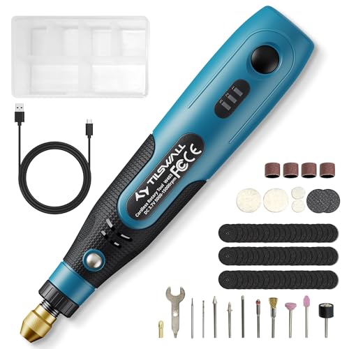 Unleashing Creativity: The Versatile Tilswall Mini Cordless Rotary Tool Kit Review