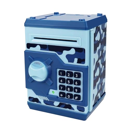 Unlock Savings with Style: The Ultimate Review of the Camouflage Blue Electronic ATM Piggy Bank