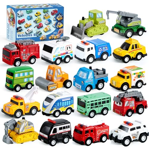 Rev Up the Fun: Exploring the JOYIN Pull Back City Cars and Trucks Set for Little Speedsters!