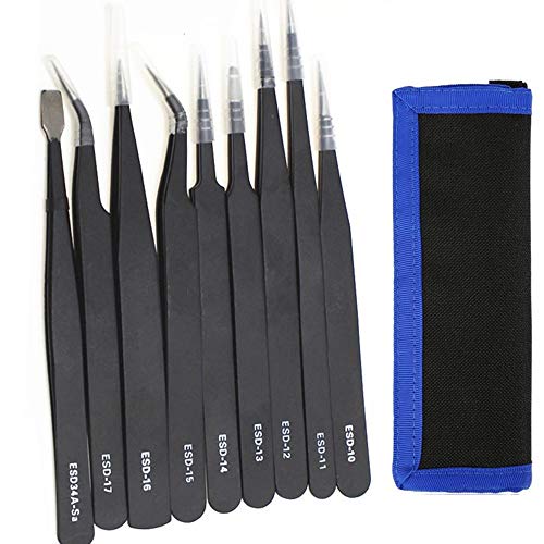 Unlocking Precision: The Ultimate 9 in 1 ESD Tweezers Set for All Your Crafting and Repair Needs