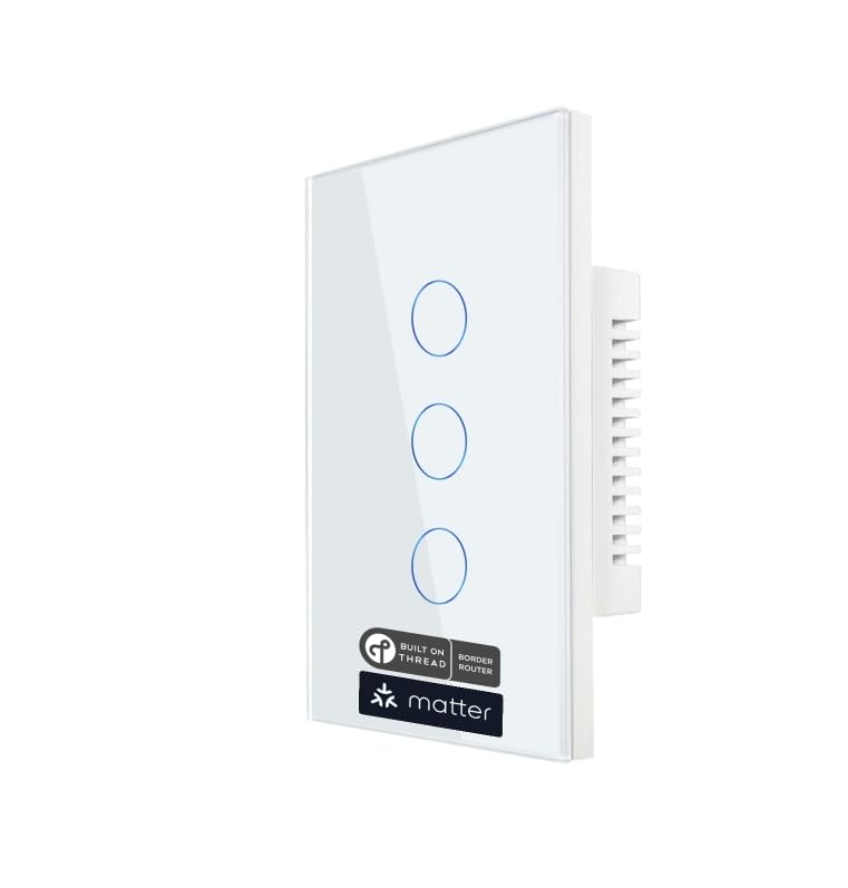 Elevate Your Home with the SmartSetup Matter Over Thread Three Gang Smart Light Switch: A Review!