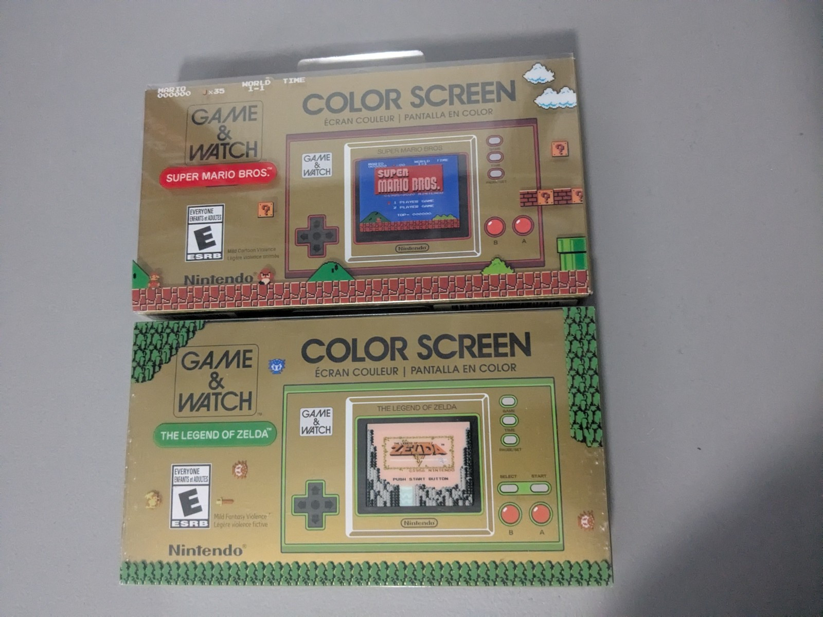 Nintendo Game & Watch Mario Bros & Zelda Handhelds - Vintage Edition