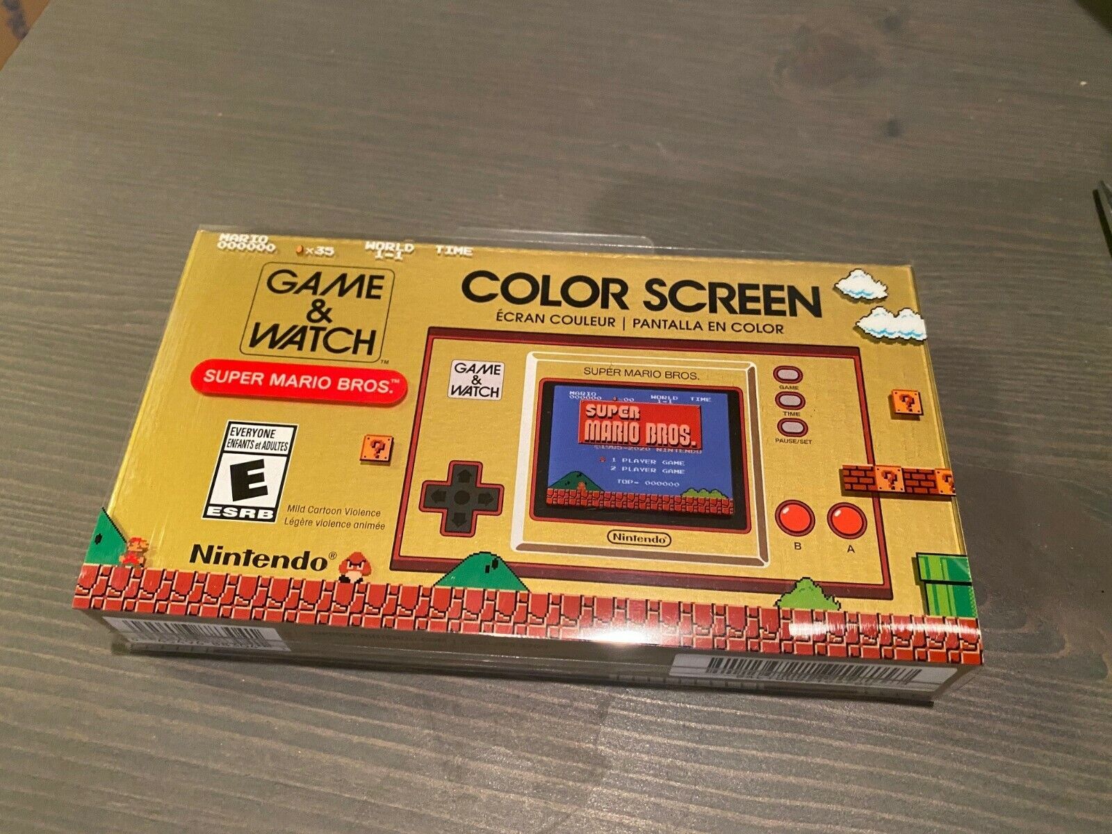 NINTENDO Game & Watch Super Mario Bros. Gold Clock Edition Handheld Console