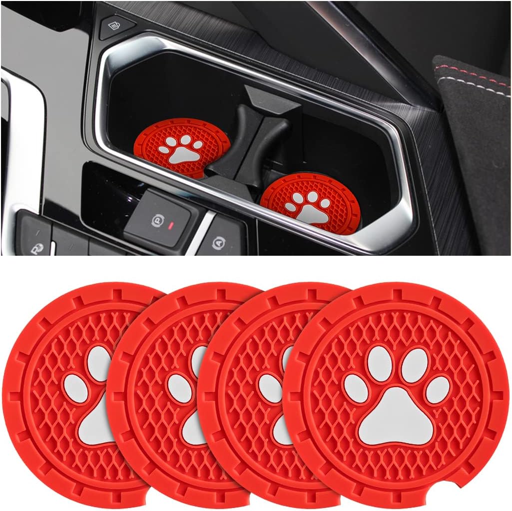 Purr-fectly Stylish: AUCELI Cat Paws Car Cup Holder Coaster Review!