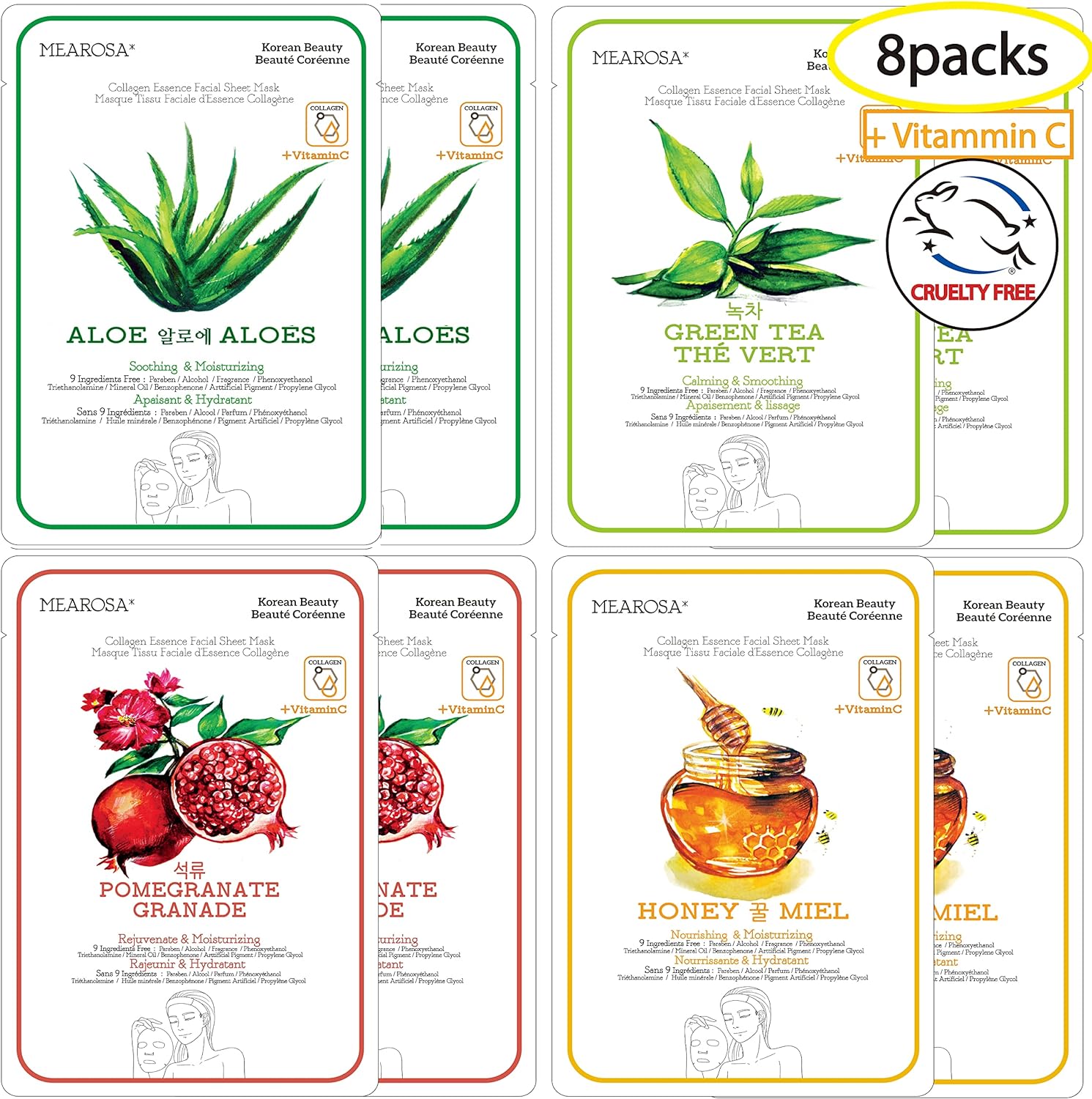 Revitalize Your Glow: MEAROSA Vitamin C Collagen Facial Sheet Mask Review!