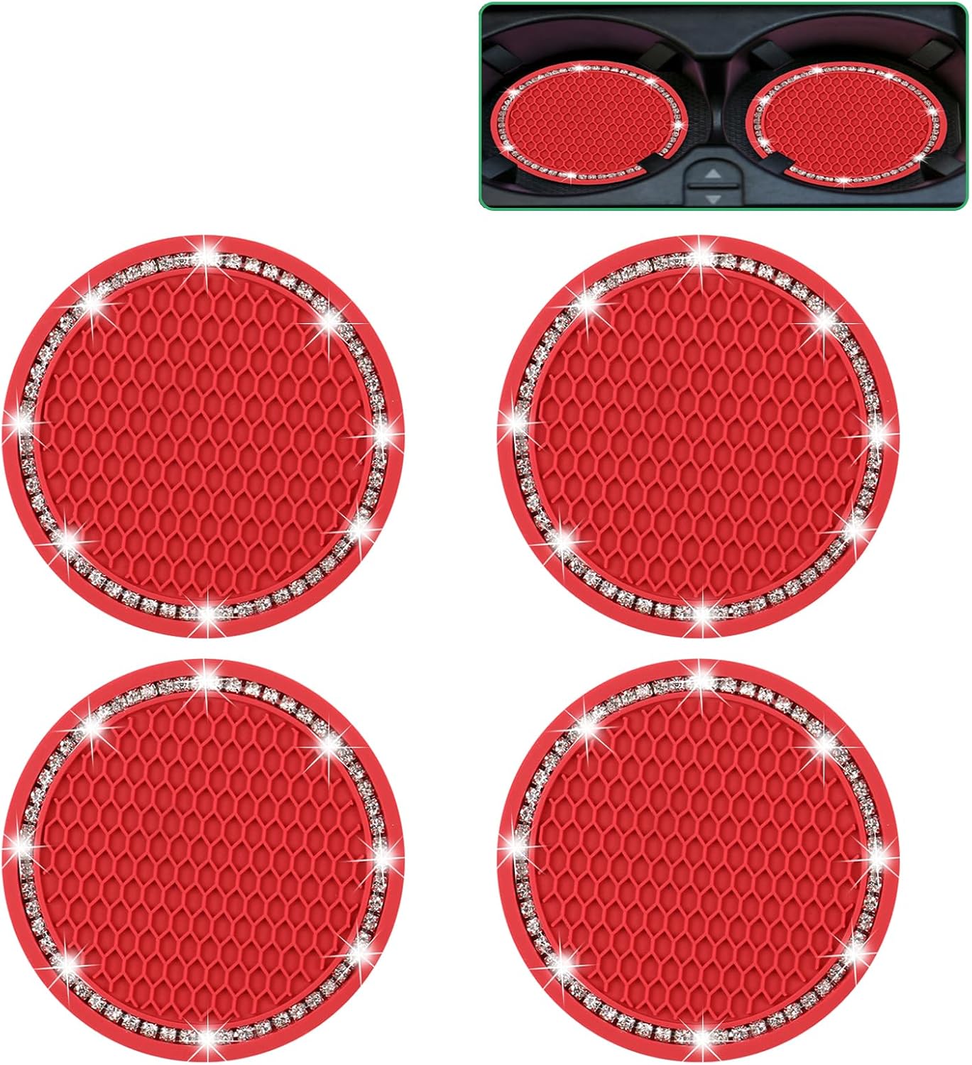 Sparkle on the Go: Review of Bailinks Bling Car Coasters for a Chic Interior
