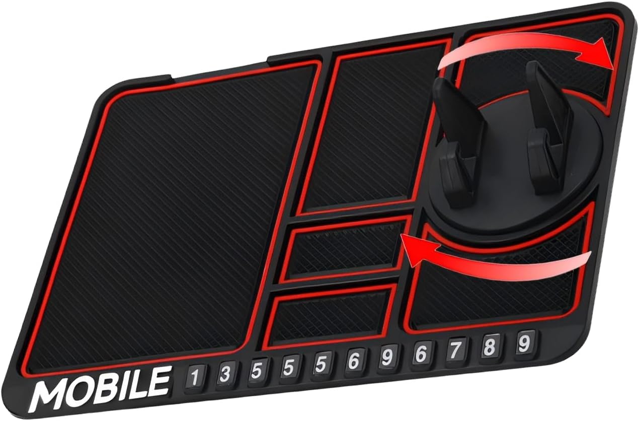 Stay Organized on the Road: Review of the Multifunction Car Anti-Slip Mat Phone Holder