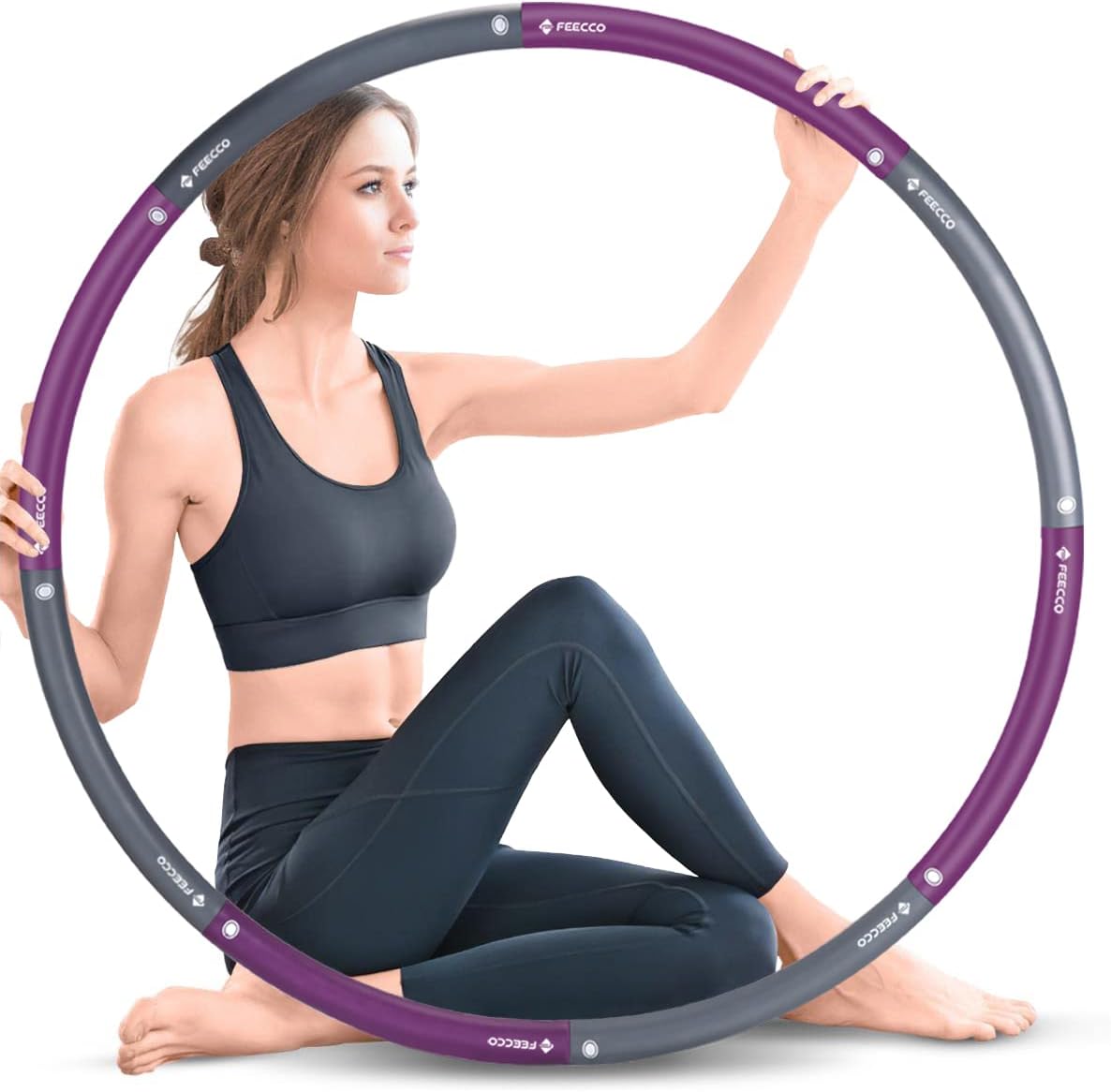 Transform Your Workout: FEECCO Weighted Fitness Hoop for Effective Weight Loss
