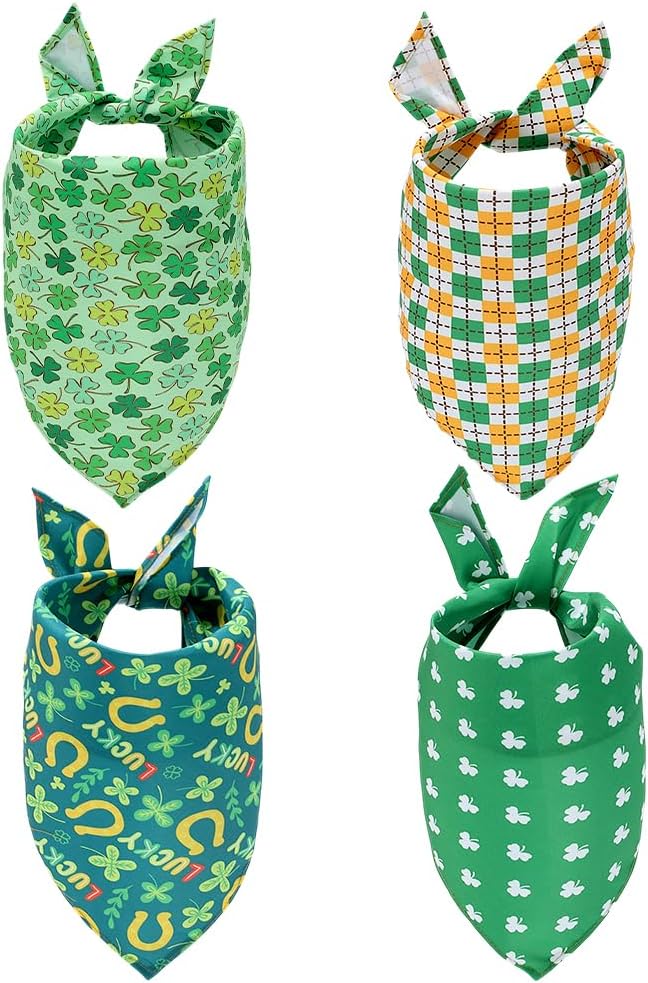 Celebrate in Style: Craspire 4-Style St. Patrick's Day Dog Bandana Review