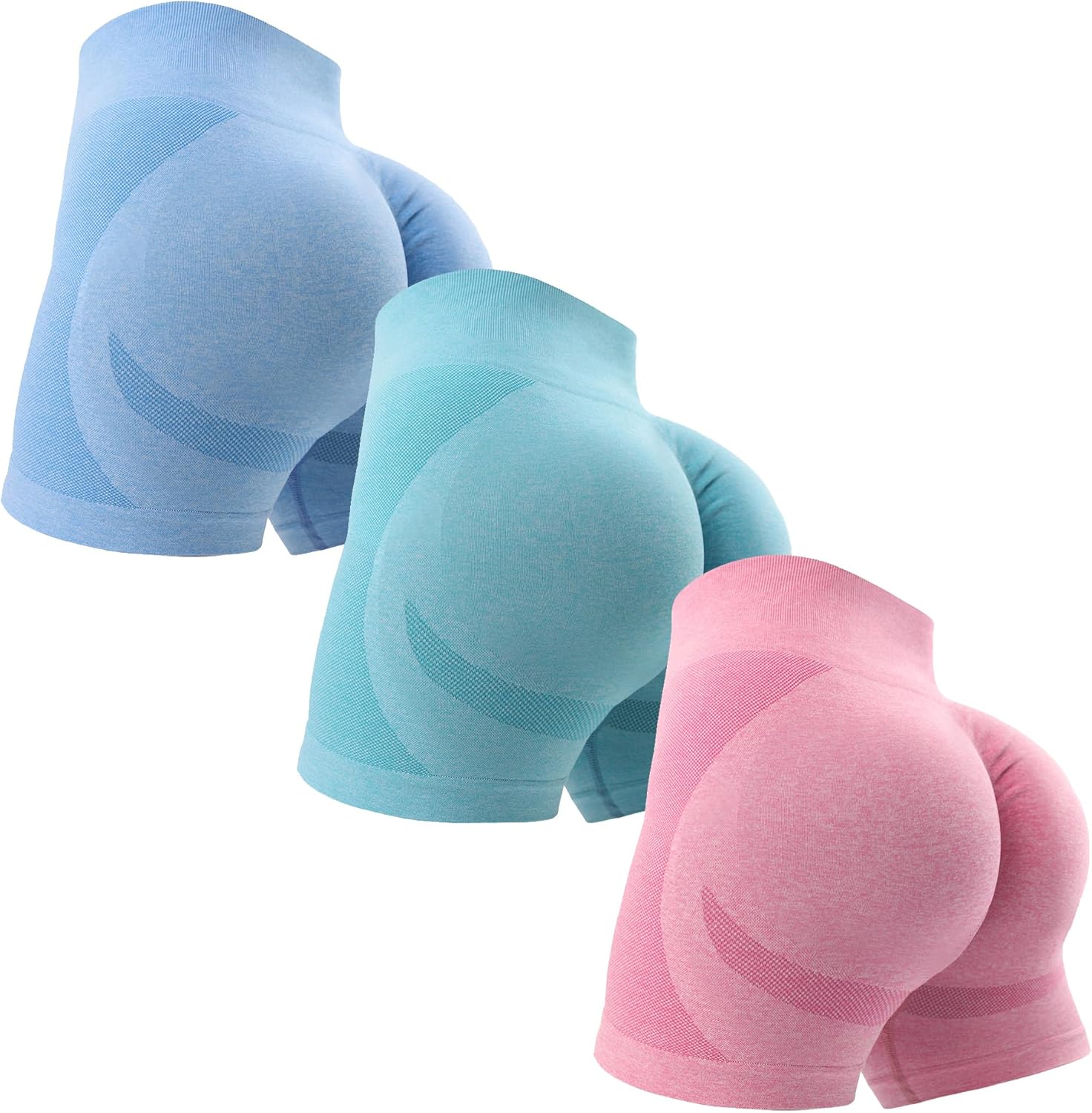 Elevate Your Workout: OVESPORT 3 Piece Seamless Scrunch Butt Lifting Shorts Review