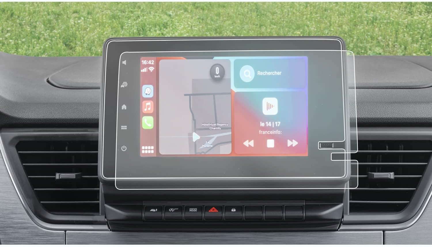 Shield Your Navigation: CDEFG's Scratch-Resistant Screen Protector for Renault Trafic 2022-2023