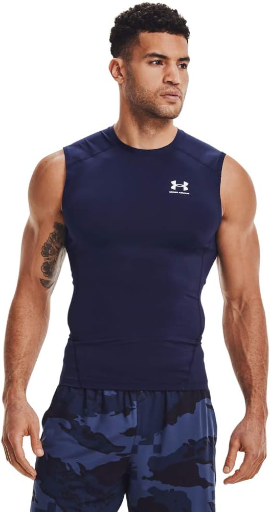 Stay Cool and Stylish: A Review of Under Armour Men's HeatGear Compression Sleeveless T-Shirt