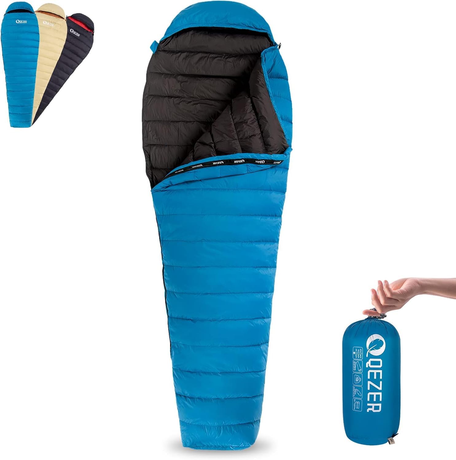 Unleash Your Summer Adventures with the QEZER Ultralight Sleeping Bag!