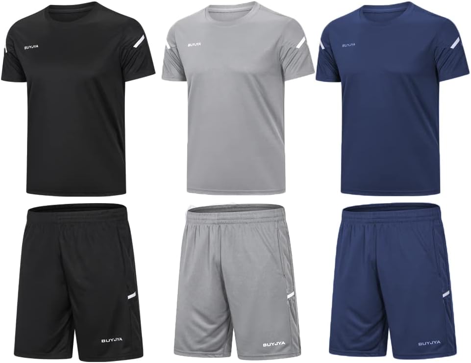 Unlock Your Potential: BUYJYA Men's 3-Pack Athletic Workout Gear Review