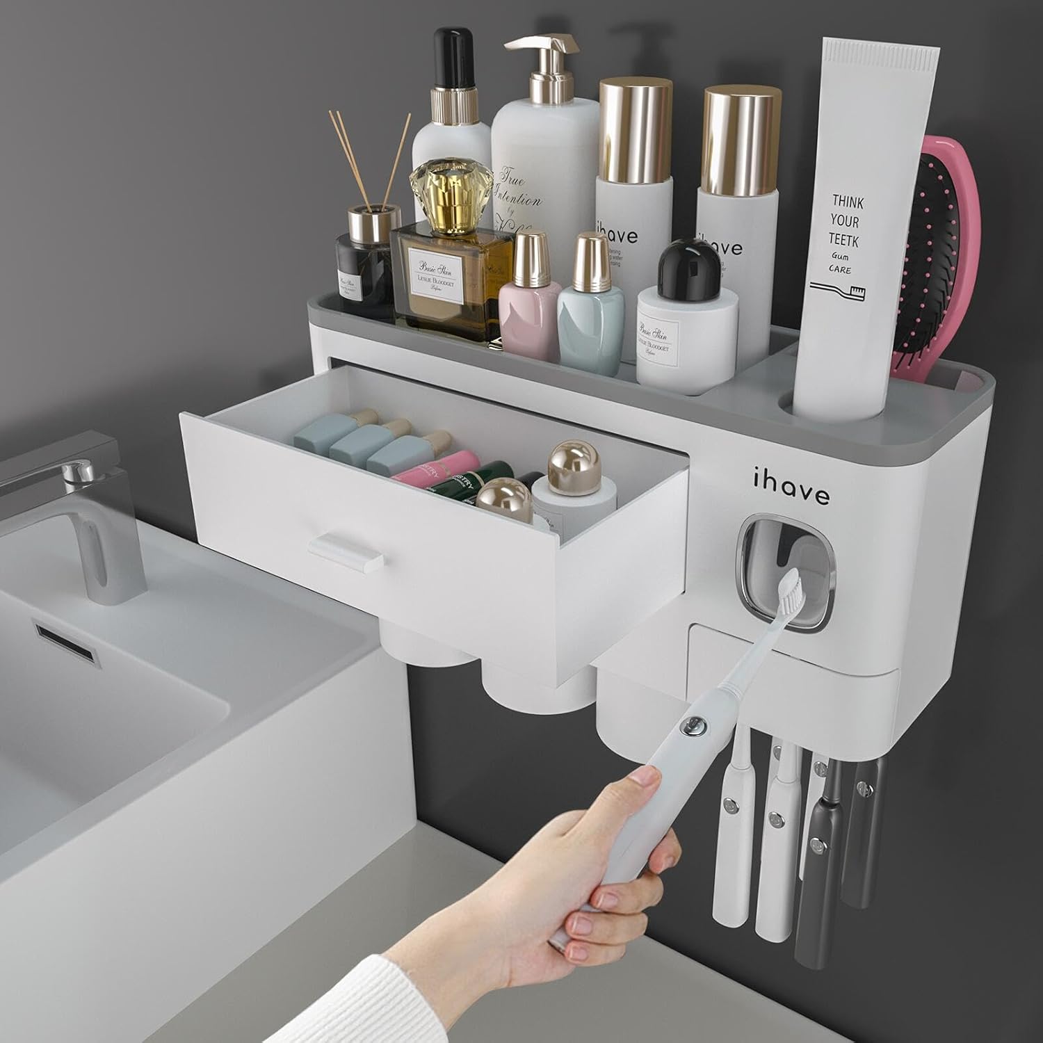 Maximize Your Space: Review of iHave Toothbrush Holders with Dispenser for a Tidy Bathroom
