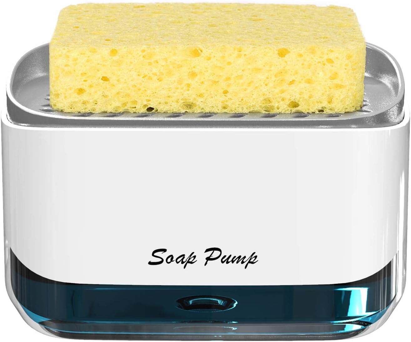 Revolutionize Your Dishwashing: The 2-in-1 Kitchen Soap Dispenser & Sponge Holder!