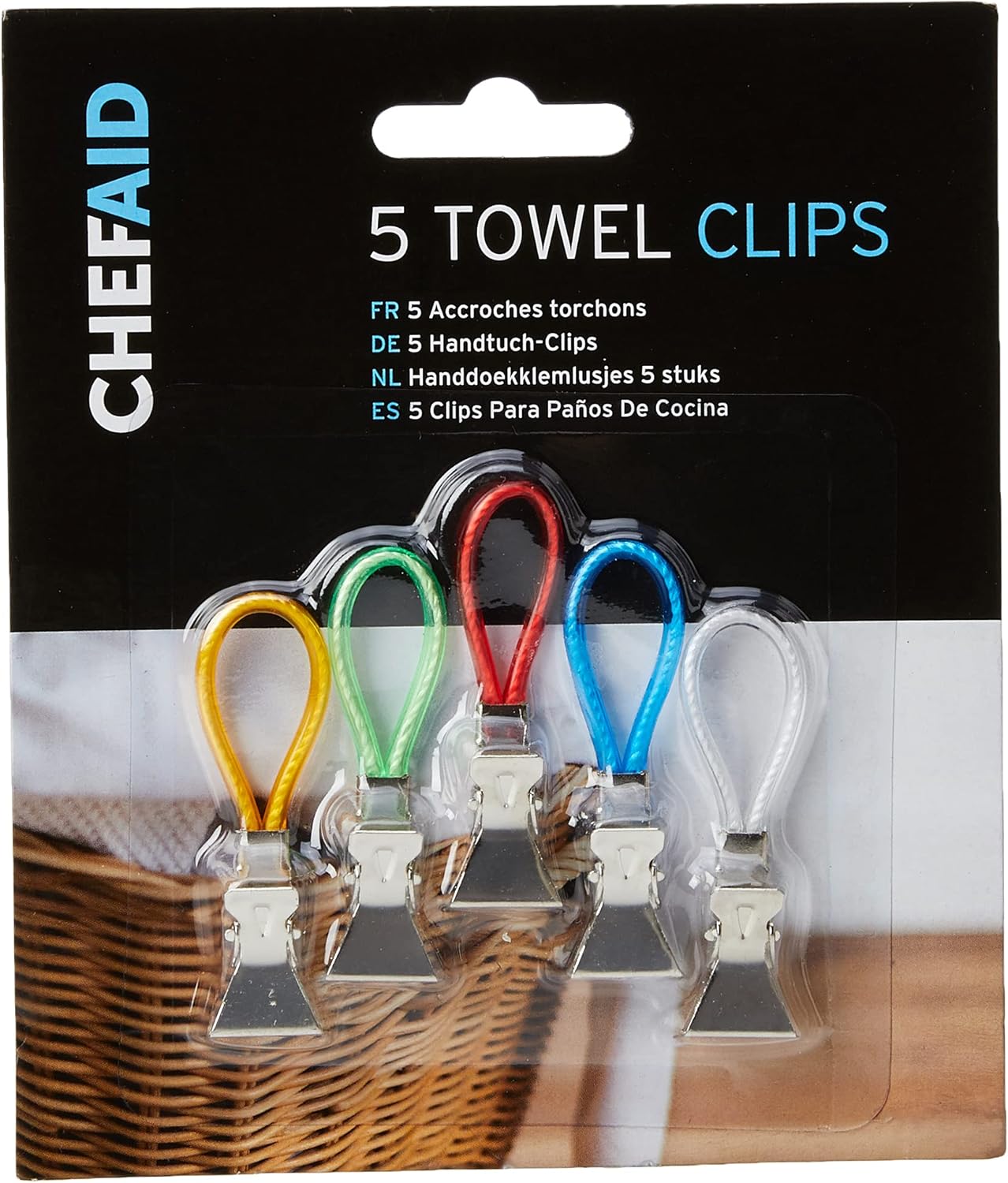 Stylish Kitchen Solution: Review of Chef Aid's Colorful Metal Tea Towels Clips