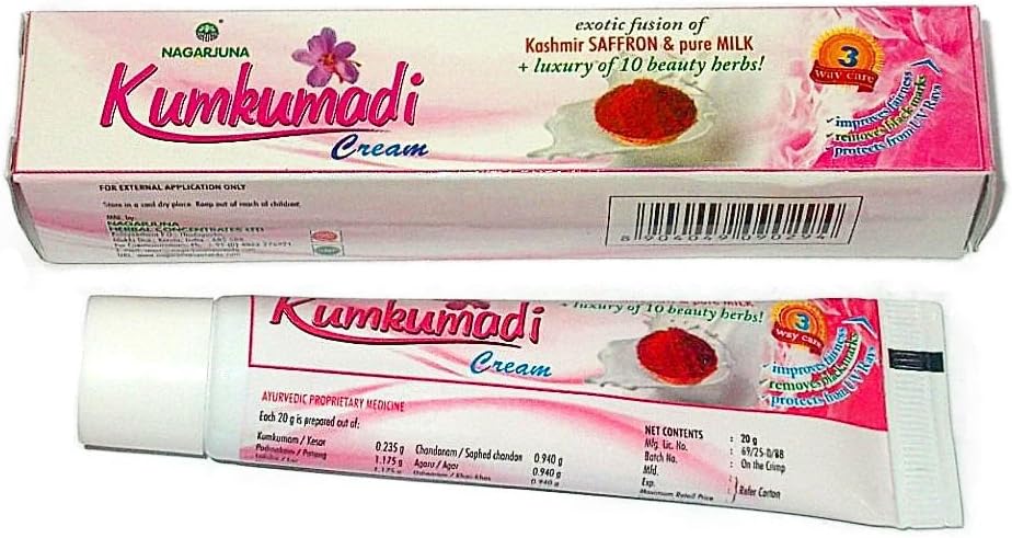 Unlock Radiance: A Review of NAGARJUNA Kumkumadi Cream with Kashmir Saffron & 10 Luxurious Herbs